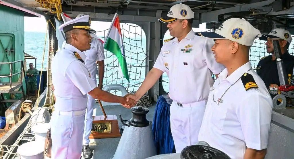 INS, Sunayna, docks, Phuket, strengthen, naval, ties,