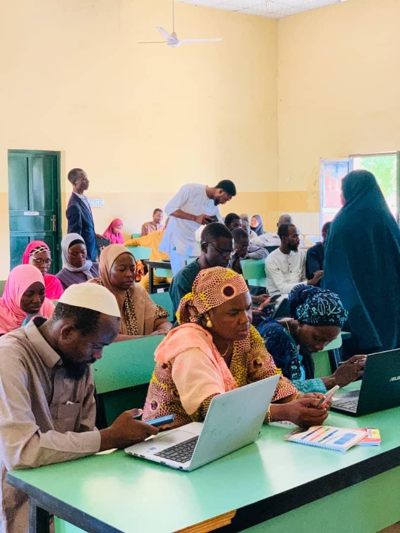 Cross section of participants at the four-day training organized by the Kwara State Ministry of Education and Human Capital Development in collaboration with Digital Innovation Schools Nigeria Tech2Grassroots Africa Pilot Programme, held at the Ministry’s Resources Centre (ERC), Tanke, Ilorin recently.