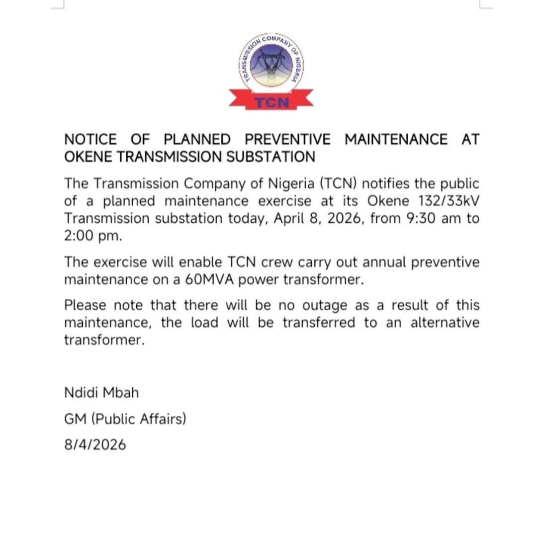 TCN Maintenance at Okene Substation