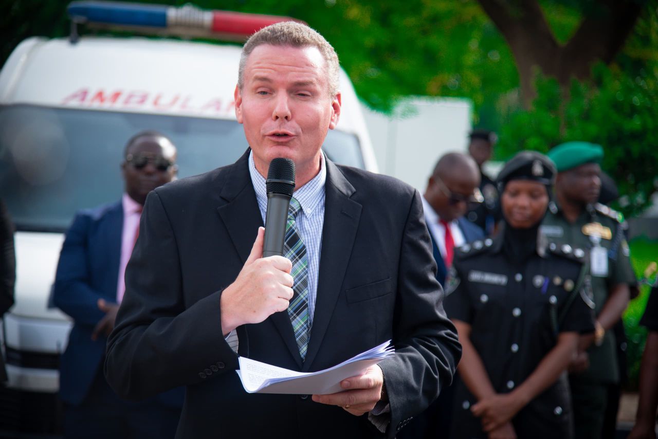 IGP Disu receives US-donated protective gear