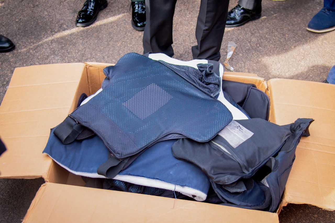 IGP Disu receives US-donated protective gear