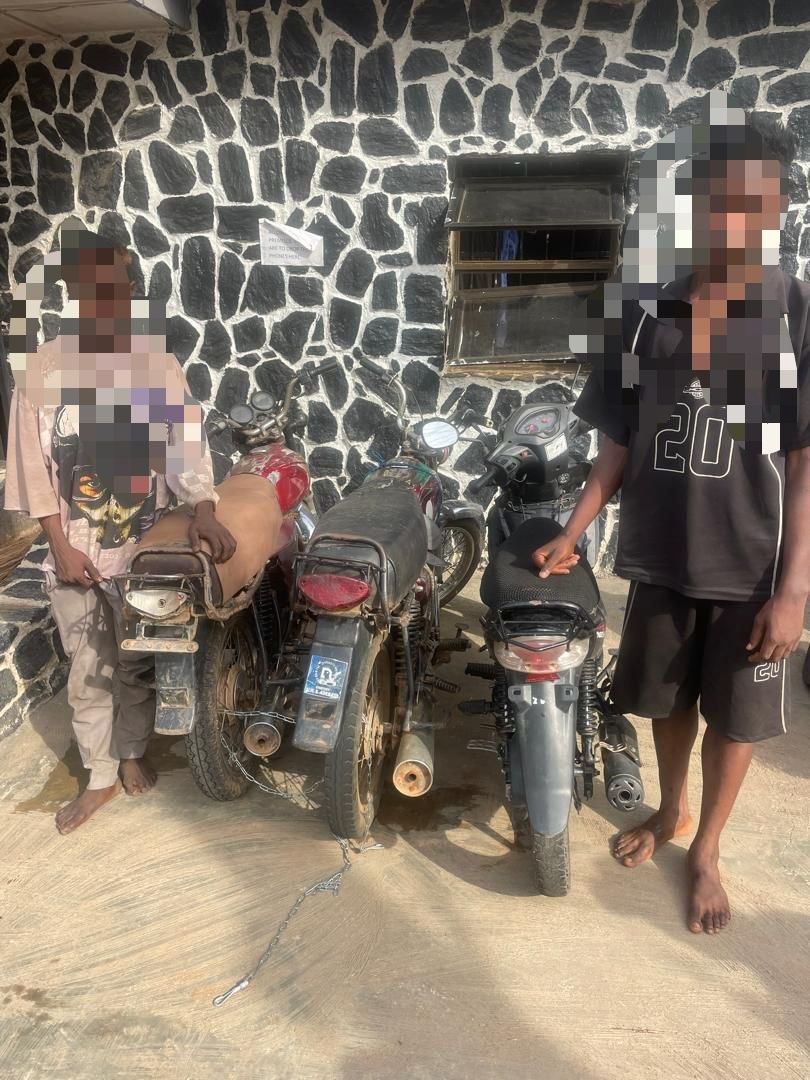 Police arrest 2 suspected motorcycle thieves in Oyo