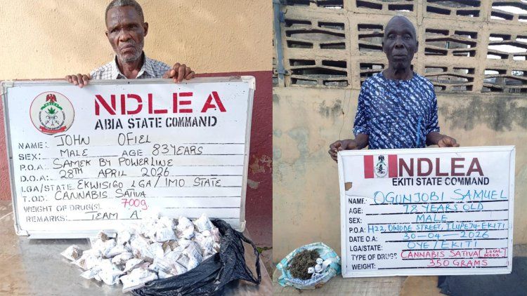 83, 78 year old grandpas nabbed for drug trafficking - NDLEA