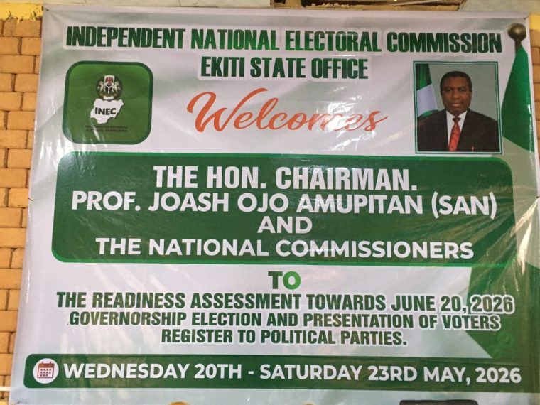 INEC presents Ekiti voters' register to political parties, confirms 1.05m eligible voters