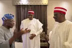 Kwankwaso visits Obasanjo in Kano, attends Emir’s palace turbaning ceremony