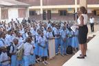 Osun lawmaker distributes uniforms, learning materials to 500 pupils