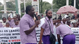 VeryDarkMan storms Wike’s residence, turns gate into classroom over teachers’ strike