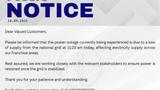 JUST IN: Power outage as national grid collapses