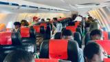 W/Cup Qualifier: Super Eagles finally arrive in Uyo after mid-air scare