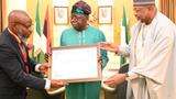 Nigerian Global M.S Swaminathan award winner visits Tinubu