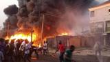 Fire guts Lagos Market, hotel, police station on New Year’s Eve