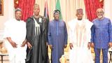 Zulum presents Borno APC gubernatorial candidate Gubio to Tinubu