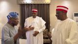 Kwankwaso visits Obasanjo in Kano, attends Emir’s palace turbaning ceremony
