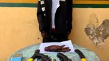 Police arrest robbery suspect with human body part, guns in Lagos