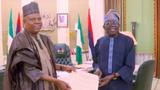 Tinubu presents Shettima with 2027 running mate certificate