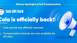 COLA platform apologizes for shutdown, restores services
