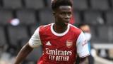 EPL: Saka on target as Arsenal edge Aston Villa 1-0