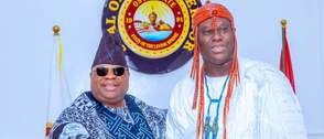 Adeleke hails Ooni for business acumen, dedication to unity