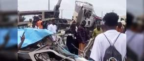 Driver flees Lekki-Epe expressway crash after hitting pedestrian