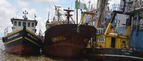 Navy hands over three vessels over alleged illegal fishing activities