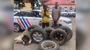 Police detain suspected cultist, vandals, recover pistol, vehicle parts