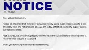 JUST IN: Power outage as national grid collapses