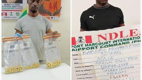 Kingpins excrete 125 wraps of heroin at Lagos, Port Harcourt airports