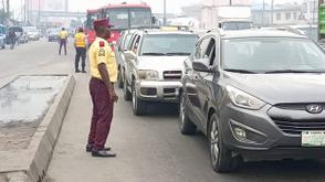 LASTMA diverts traffic on Lagos road for drainage rehabilitation