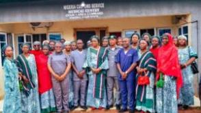 Customs’ wives donate mosquito nets, bedsheets in CSR drive