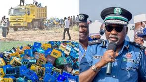 More than 170 bottles of assorted alcohol have been destroyed by operatives of Yobe State Hisbah Board
