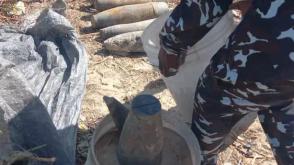 Police bomb disposal team remove IEDs in Borno