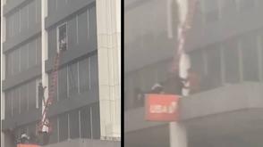 BREAKING: Fire guts UBA Branch on Lagos Island