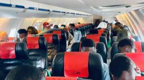 W/Cup Qualifier: Super Eagles finally arrive in Uyo after mid-air scare