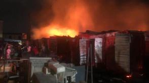 Fire engulfs shops,causing millions in damages to goods in Lagos market