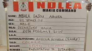 NDLEA uncovers massive cocaine hauls, arrests Angolan businessman, others