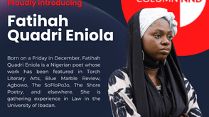 Fatihah Quadri Eniola is the new Social Media Curator Poetry Column-NND 
