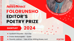 SHORTLIST: FOLORUNSHO EDITOR’S POETRY PRIZE 2024