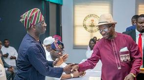 Okpebholo swears in new SUBEB boss, six commissioners, board chairmen