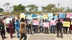 FUOYE students protest against alleged attempt to destabilise university