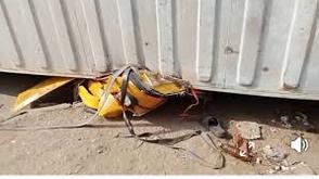 Three crashed to death in Ogbomoso as container falls on tricycle