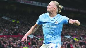 EPL: Haaland nets brace as Man United stumble 3-0 at Etihad