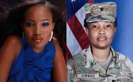 Nollywood actress and former beauty queen Princess Chineke joined The U.S Army