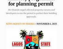 Lagos reintroduces planning permit amnesty to regularize unapproved buildings