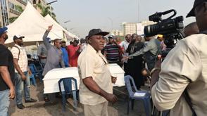 Overdue debts: Local contractors deploys casket, canopies to barricade Finance Ministry HQ in Abuja