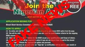 Army disowns trending DSSC 2026 recruitment portal