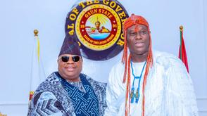 Adeleke hails Ooni for business acumen, dedication to unity