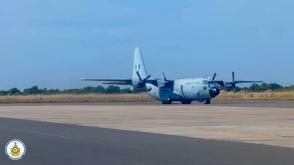 NAF C-130 lands safely in Banjul en route Portugal for maintenance