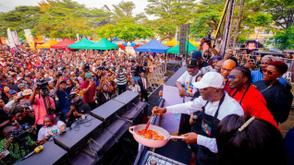 Sanwo-Olu cooks at Lagos food festival, says event has empowered entrepreneurs