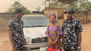Police recover stolen jeep in Ogun