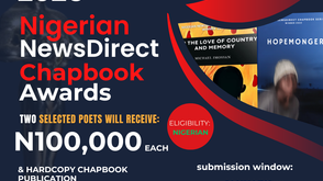 CALL FOR MANUSCRIPTS: NIGERIAN NEWSDIRECT CHAPBOOK AWARDS 2026